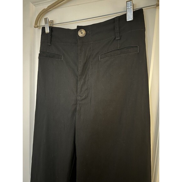 Anthropologie Black Full Length Wide Leg Colette Pants Size 28 EUC - Picture 5 of 10